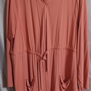Torrid Coral Long Sleeve Cardigan